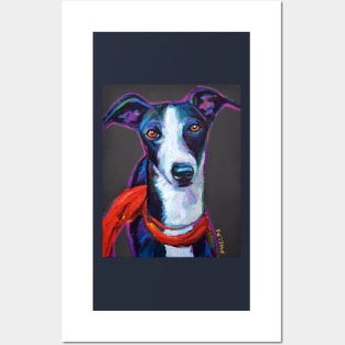 Greyhound with Scarf Posters and Art
